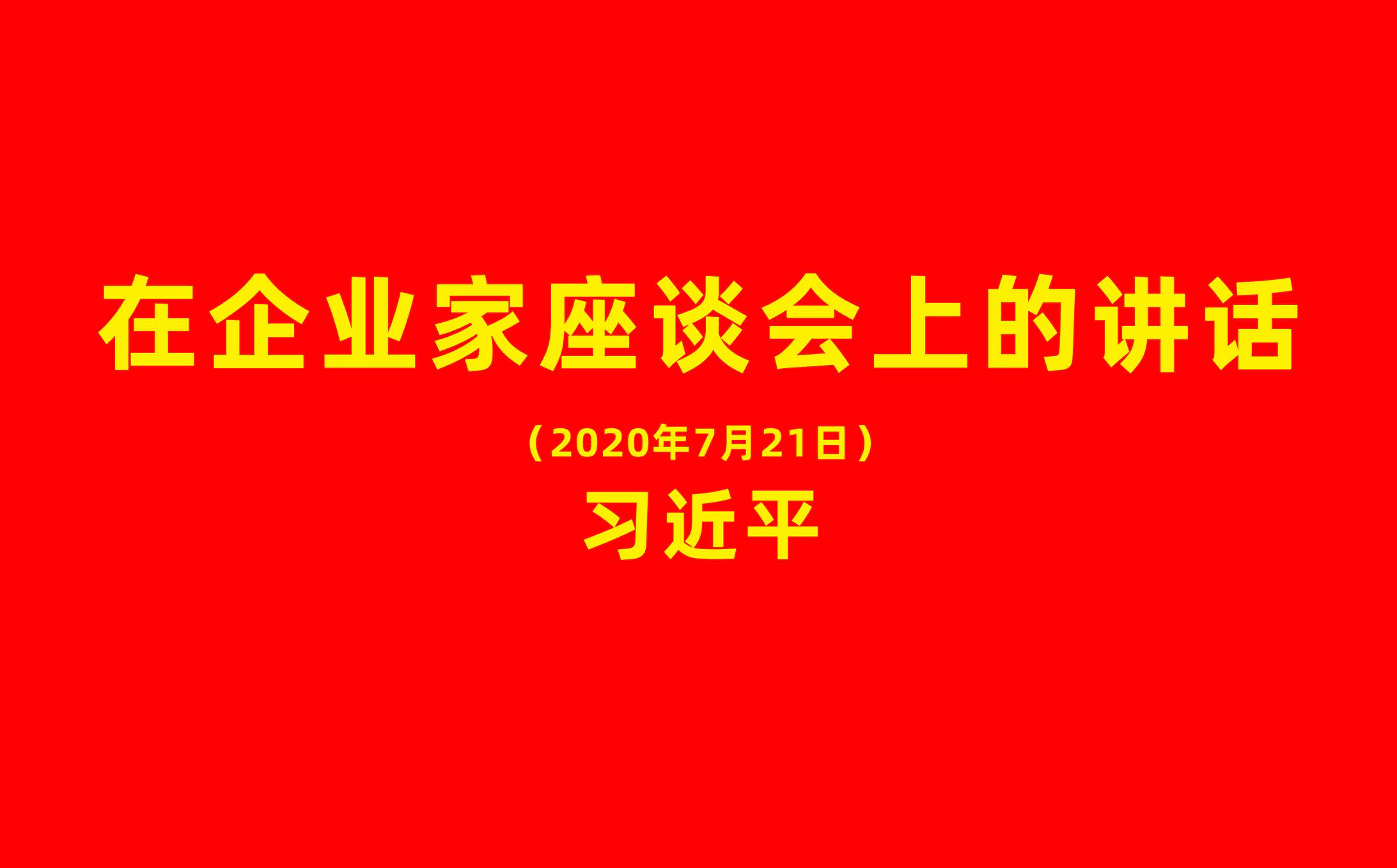 習近平：在企業(yè)家座談會上的講話（全文）